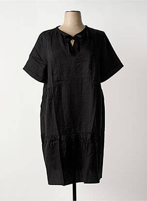 Rochie midi mâneci scurte mâneci scurte negru TRIANGLE femeie