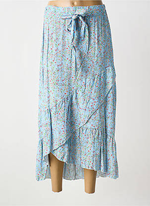 Fustă lungă albastru COULEURS DU TEMPS femeie