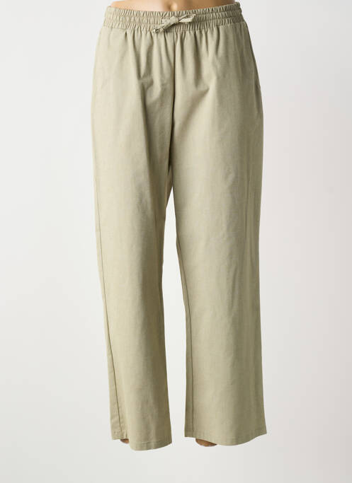 Pantalon larg verde GUY DUBOUIS femeie