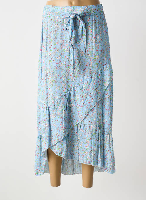 Fustă lungă albastru COULEURS DU TEMPS femeie