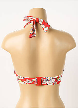 Sutien de costum de baie elasticitate top sutien push-up roșu AUBADE femeie