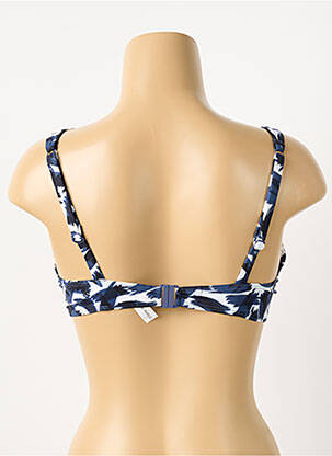 Sutien de costum de baie elasticitate top triunghiuri albastru SIMONE PERELE femeie