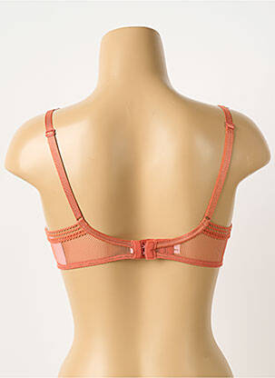 Sutien efect material satinat top sutien modelat portocaliu PASSIONATA femeie