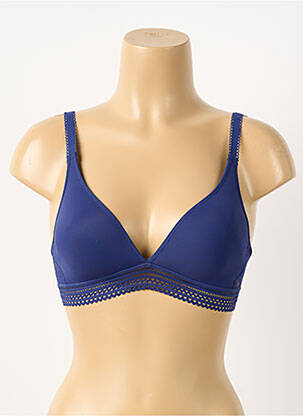 Sutien efect material satinat top sutien modelat albastru PASSIONATA femeie