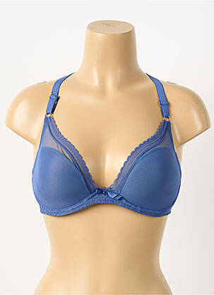 Sutien efect material satinat top sutien modelat albastru PASSIONATA femeie
