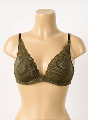 Sutien efect material satinat top sutien modelat verde PASSIONATA femeie
