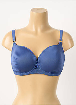 Sutien efect material satinat top sutien modelat albastru PASSIONATA femeie