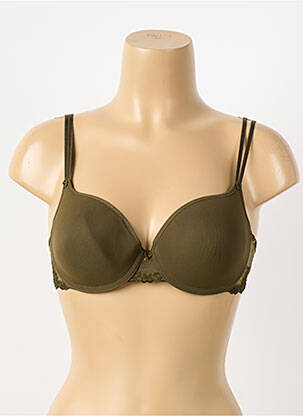 Sutien efect material satinat top sutien modelat verde PASSIONATA femeie