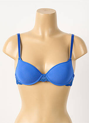 Sutien efect material satinat top sutien modelat albastru PASSIONATA femeie