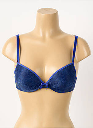 Sutien efect material satinat top sutien modelat albastru PASSIONATA femeie