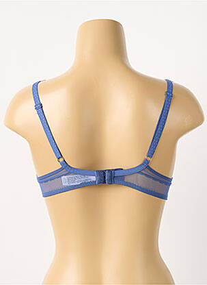 Sutien efect material satinat top sutien push-up albastru PASSIONATA femeie