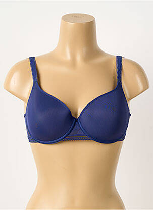 Sutien efect material satinat top sutien modelat albastru PASSIONATA femeie