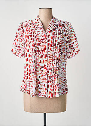 Cămașă mâneci scurte mâneci scurte roșu GUY DUBOUIS femme