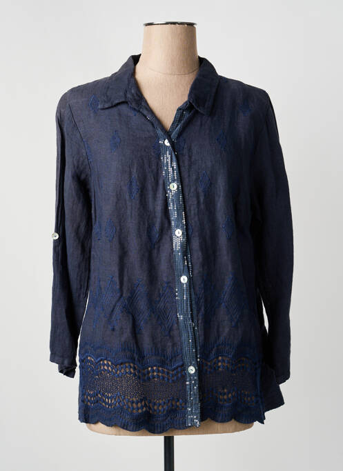 Cămașă albastru COULEURS DU TEMPS femeie