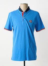 Polo elasticitate mâneci scurte albastru DELAHAYE homme