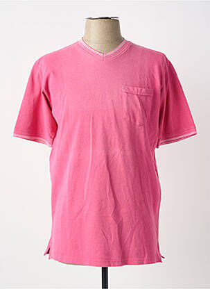 Tricou elasticitate mâneci scurte roz PETER COFOX bărbat