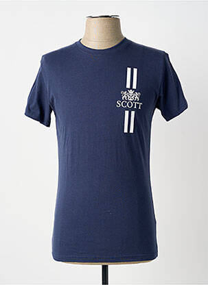 Tricou croială cambrată mâneci scurte albastru SCOTT bărbat