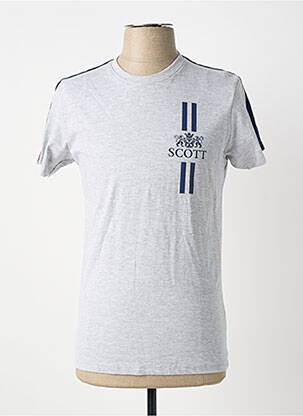 Tricou croială cambrată mâneci scurte gri SCOTT bărbat