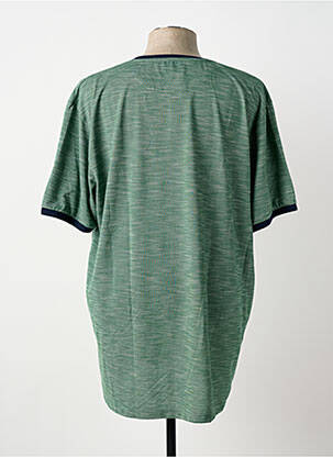 Tricou elasticitate mâneci scurte verde LOUIS VICTOR bărbat