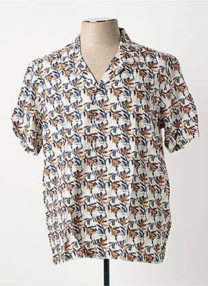 Cămașă cu mâneci scurte bej DELAHAYE bărbat