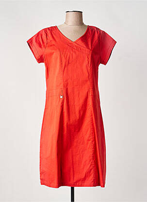 Rochie midi mâneci scurte mâneci scurte portocaliu AGATHE & LOUISE femeie
