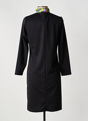 Rochie midi imprimeu fantezie mâneci lungi negru MERI & ESCA femeie