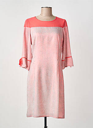 Rochie midi mâneci 3/4 mâneci 3/4 portocalie GREGORY PAT femeie