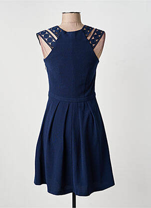 Rochie midi fără mâneci fără mâneci albastru MORGAN femeie