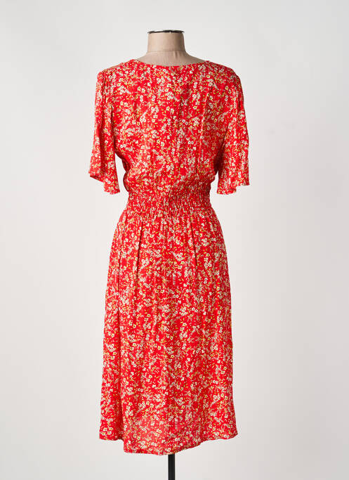 Rochie midi roșu COULEURS DU TEMPS femeie