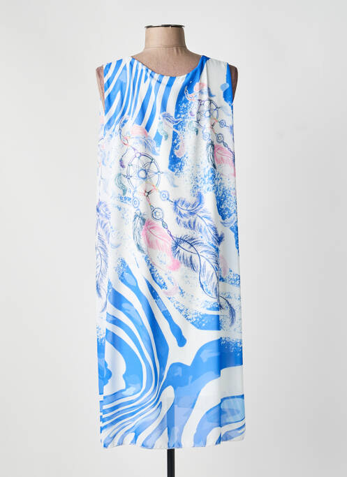 Rochie midi albastru COULEURS DU TEMPS femeie