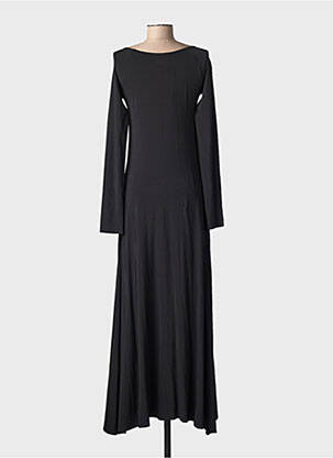 Rochie lungă mâneci lungi mâneci lungi negru PIAZZA SEMPIONE femeie