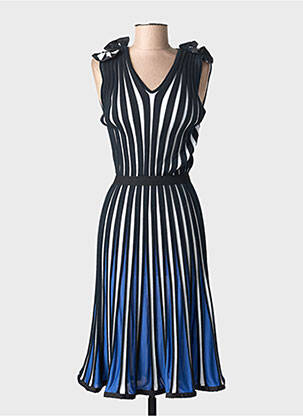 Rochie midi fără mâneci fără mâneci albastru MSGM femeie