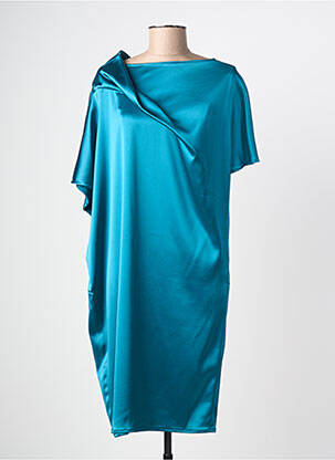 Rochie midi mâneci scurte mâneci scurte albastru GIANLUCA CAPANNOLO femeie
