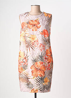 Rochie scurtă bej MSGM femeie