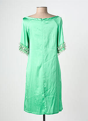 Rochie scurtă mâneci 3/4 mâneci 3/4 verde GIO' GUERRERI femeie