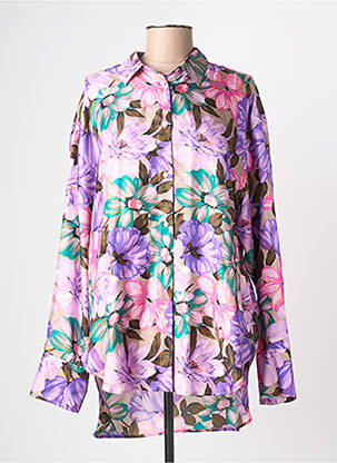 Tunică mâneci lungi violet MSGM femeie