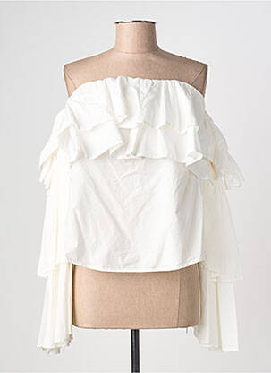 Top alb ERIKA CAVALLINI femeie