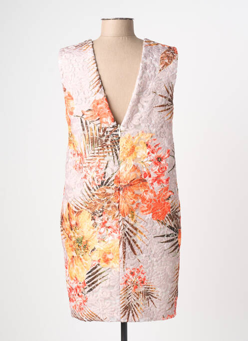 Rochie scurtă bej MSGM femeie