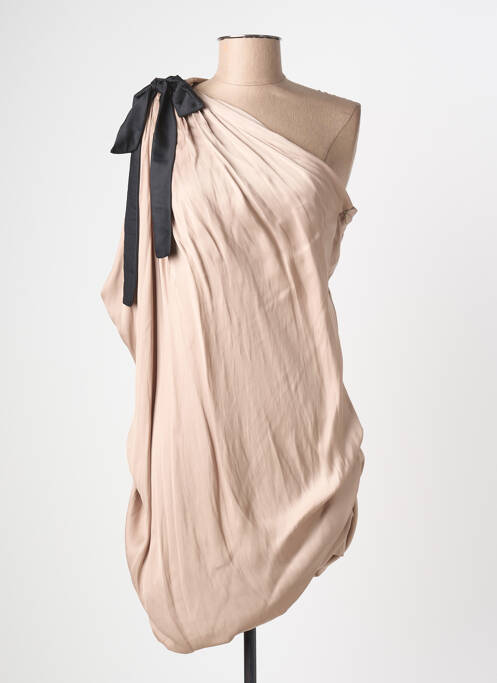 Rochie scurtă bej GEMY femeie