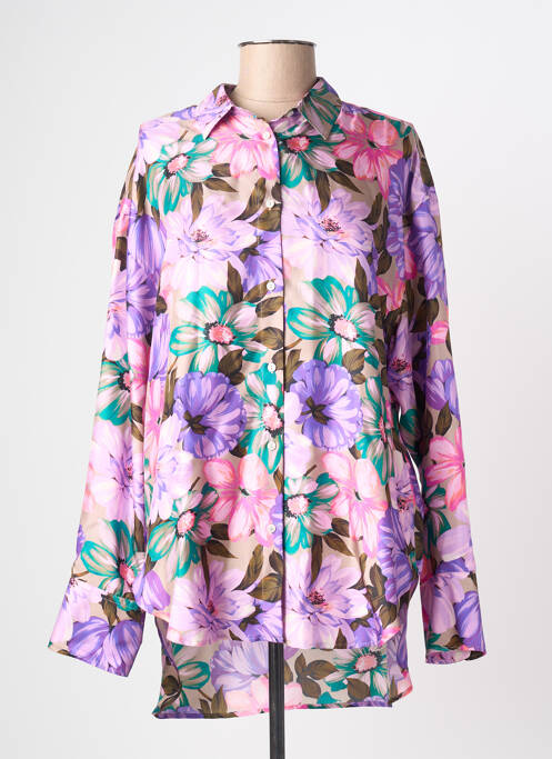 Tunică mâneci lungi violet MSGM femeie