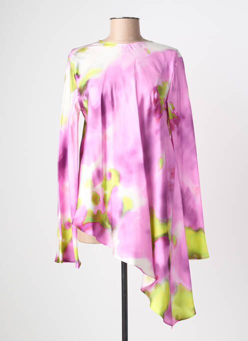 Tunică mâneci lungi roz MSGM femeie