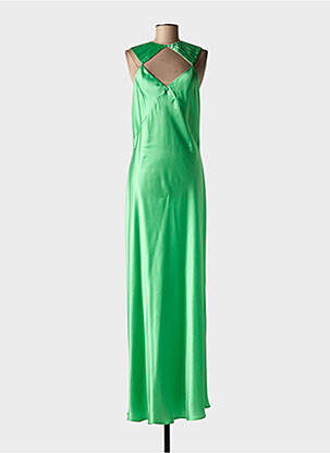 Rochie lungă fără mâneci fără mâneci verde CRIDA femeie