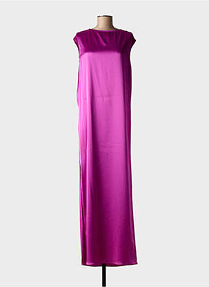 Rochie lungă mâneci scurte mâneci scurte violet GIANLUCA CAPANNOLO femeie