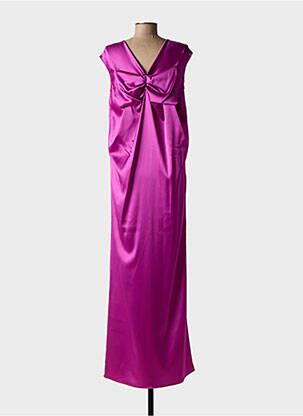 Rochie lungă mâneci scurte mâneci scurte violet GIANLUCA CAPANNOLO femeie