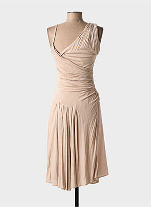 Rochie midi fără mâneci fără mâneci bej N°21 femeie