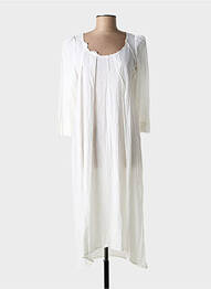 Rochie midi mâneci 3/4 mâneci 3/4 alb HANNOH femme