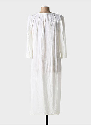 Rochie midi mâneci 3/4 mâneci 3/4 alb HANNOH femeie