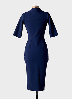 Rochie midi mâneci 3/4 mâneci 3/4 albastru CHIARA BONI femeie