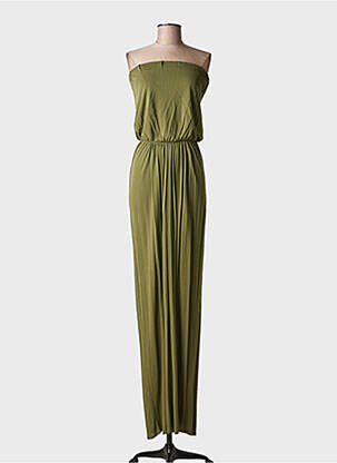 Rochie lungă fără mâneci fără mâneci verde MSGM femeie