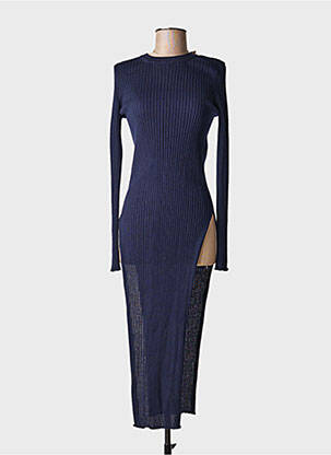 Rochie lungă mâneci lungi mâneci lungi albastru ERIKA CAVALLINI femeie